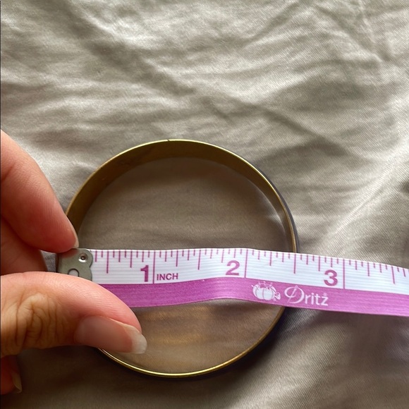 Elegant Gold and Purple‎ Bangle Bracelet - Picture 4 of 4